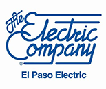 Logo for El Paso Electric, sponsor of Jennifer Ann's Group's prevention of teen dating violence through video games.
