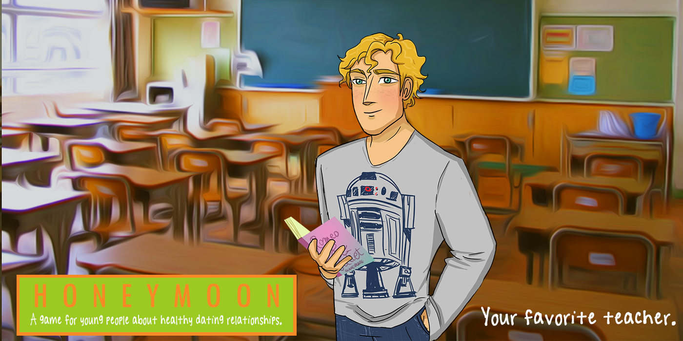 Screenshot from Honeymoon, a video game for the prevention of teen dating violence.